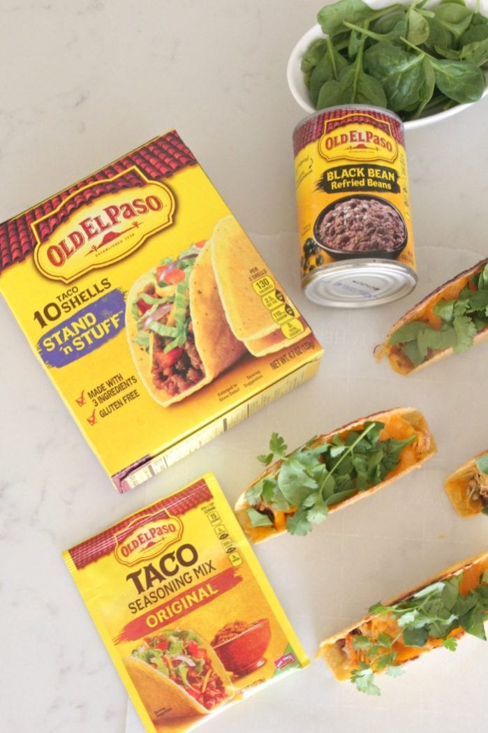 Cheesy Bean y Tacos De Pollo 7