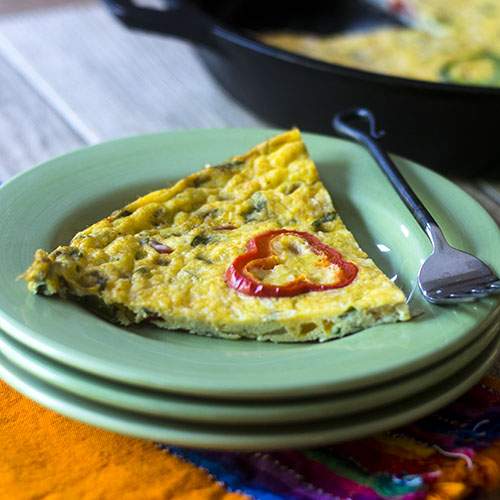 Receta de Frittata Mexicana # Desayuno # brunch # Comida Mexicana #eggs | feedyoursoul2.com