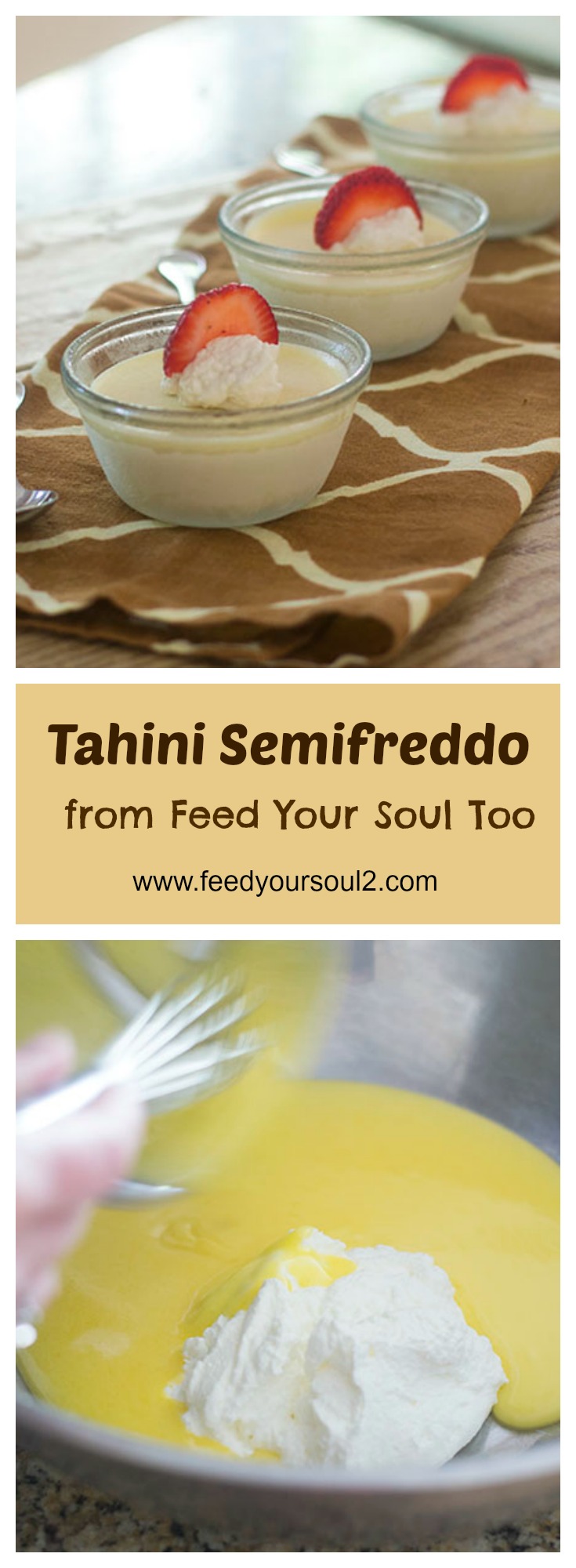 Tahini Semifreddo #tahini # postre #middleeasternfood | feedyoursoul2.com