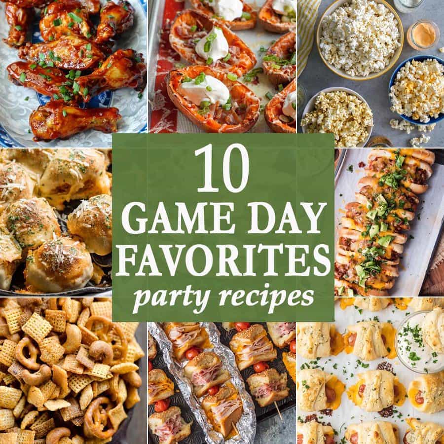 10 recetas favoritas del partido del día del juego