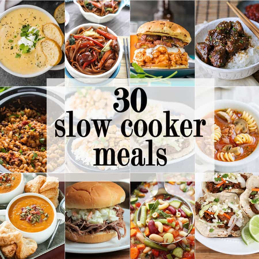 30 COMIDAS DE COCINA LENTA! &iexcl;Estas son las mejores recetas f&aacute;ciles para una olla todo en un solo lugar! Si necesita una idea f&aacute;cil para cenar, &iexcl;ha venido al lugar correcto!