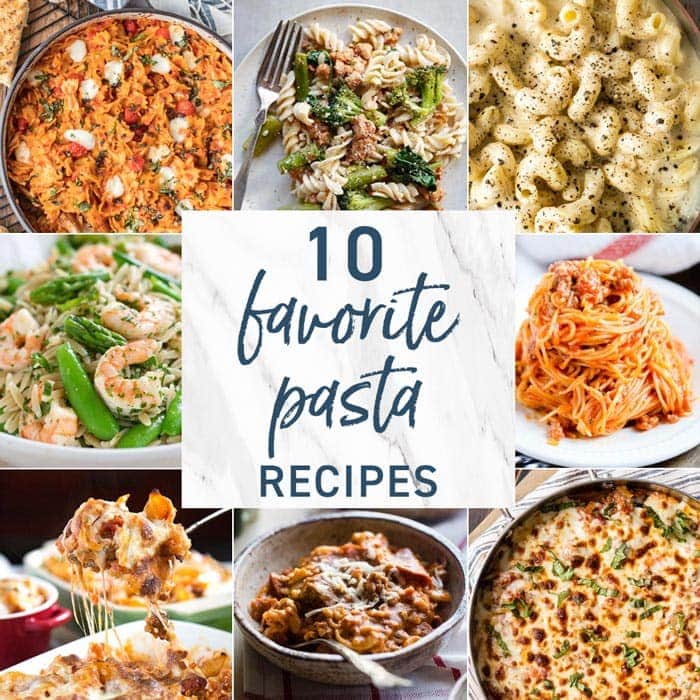 10 recetas de pasta favoritas