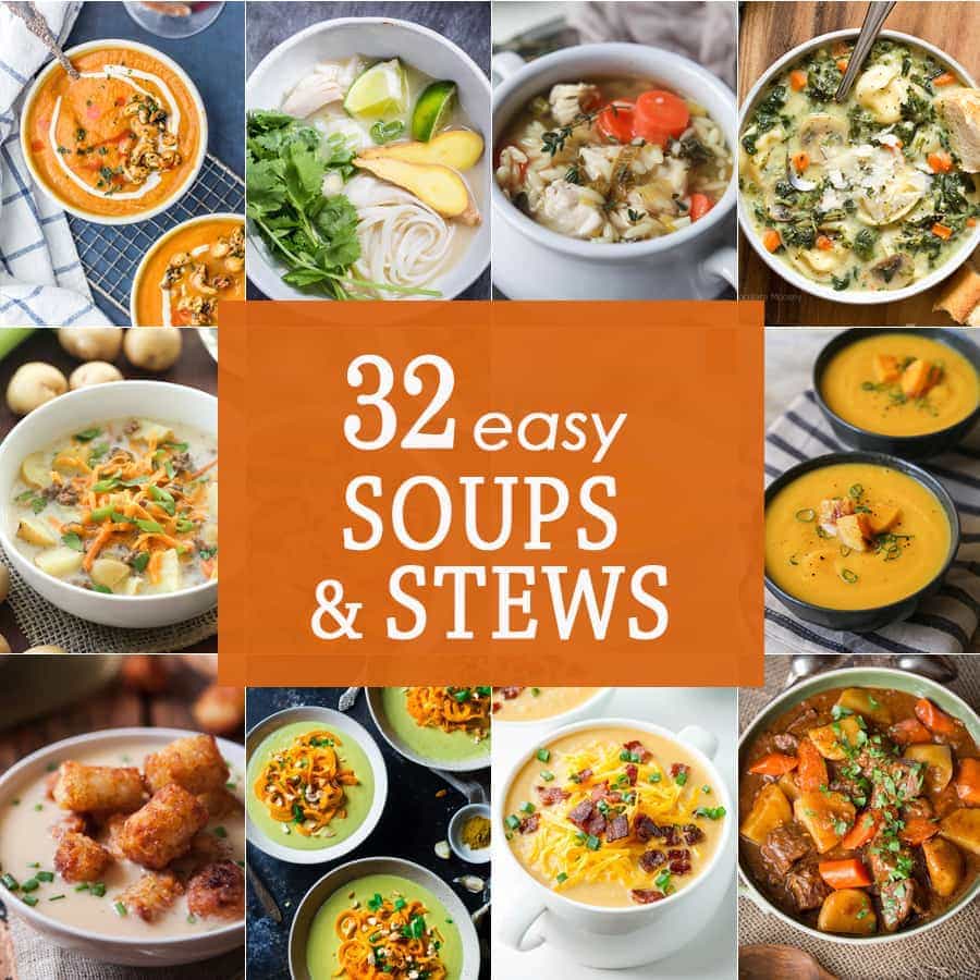 32 SOPAS Y STEWS F&Aacute;CILES &iexcl;perfectos para el clima fr&iacute;o! Comida reconfortante que viene en sopas y guisos f&aacute;ciles, &iexcl;LAS MEJORES RECETAS NUNCA!