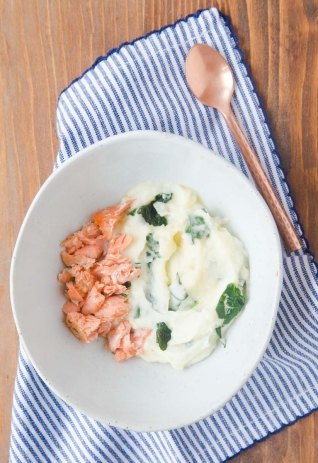 Alimentos para bebés: papas de salmón Colcannon