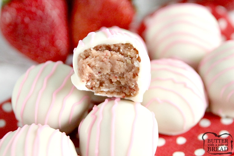BOLAS DE OREO DE SHORTCAKE DE FRESA