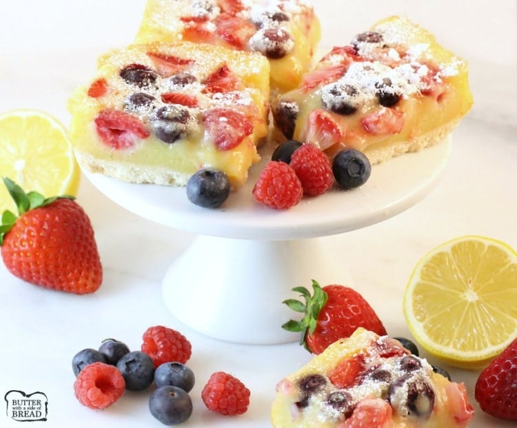 RECETA BERRY LEMON BAR