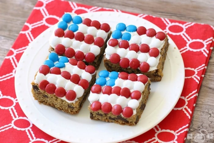 BARRAS DE GALLETAS CON CHOCOLATE PATRIÓTICAS