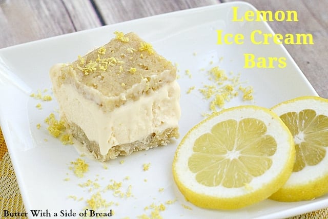 BARRAS DE HELADO DE LIMÓN