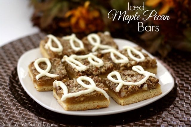 BARRAS DE PECAN DE ARCE HELADO