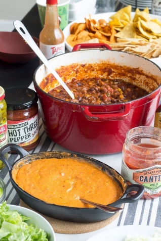 Bar de queso Nacho Tex Mex Chili