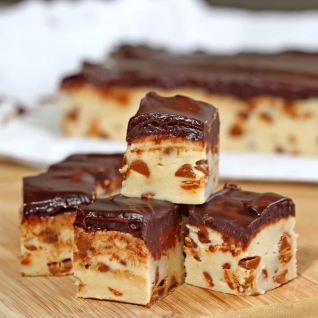 Barras de masa de galleta con chispas de canela