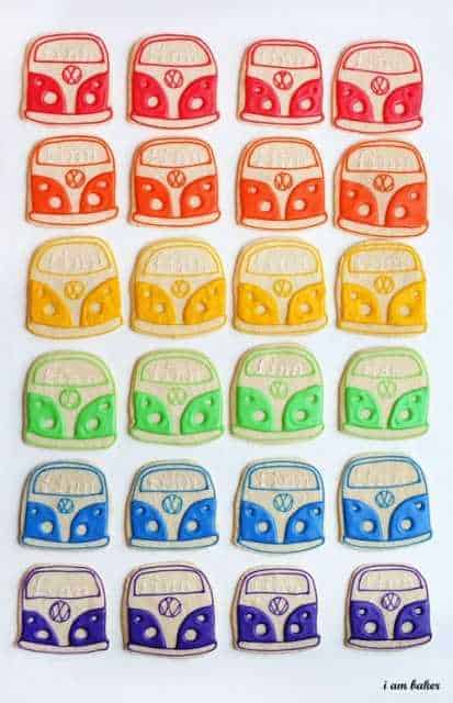 Galletas Rainbow Bus
