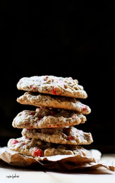 Galletas de avena y cereza