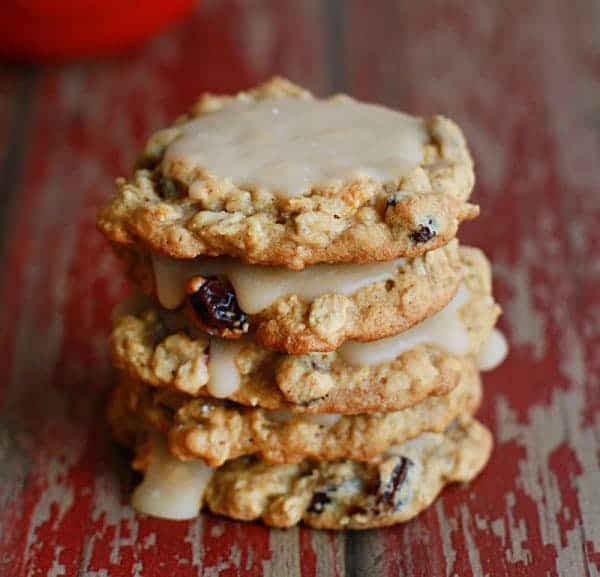 Galletas de avena y pasas de arce