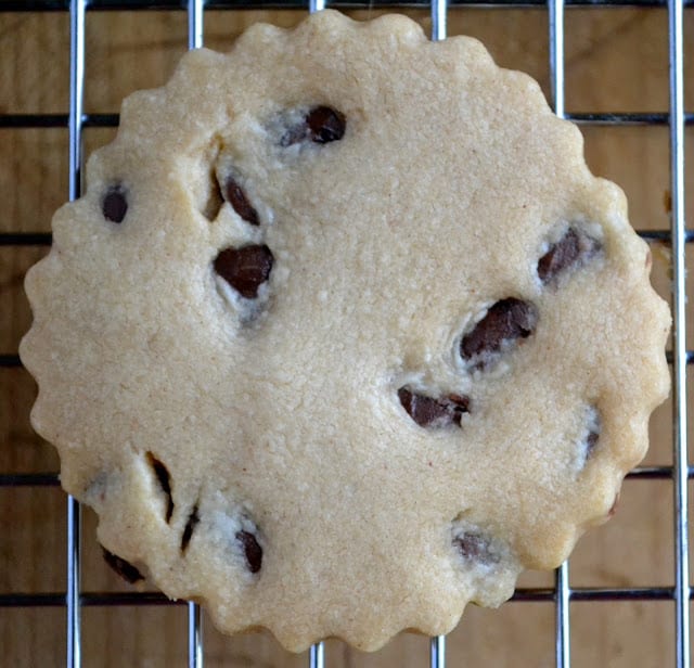 Galletas de mantequilla de maní con chispas de chocolate con leche
