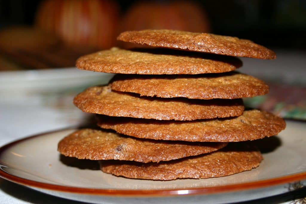 Galletas de chocolate finas y crujientes