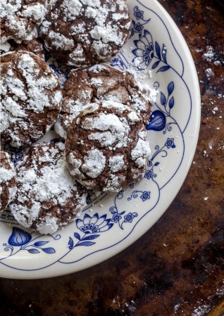 Galletas de pastel de mantequilla Gooey de chocolat