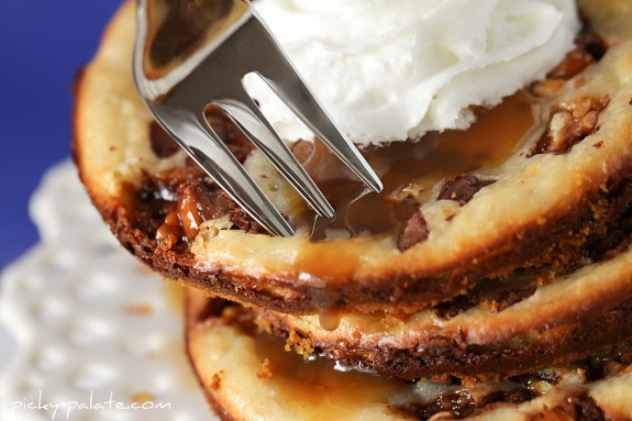 Biscuits au fromage au caramel Snickers -