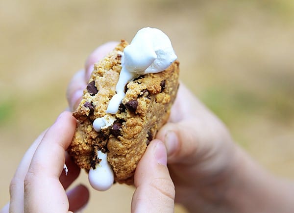 Galletas de galletas con trocitos de chocolate Graham {Y S'mores!}