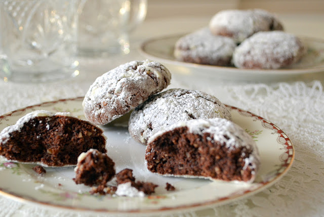 Galletas de crujiente de nuez borb&oacute;nica