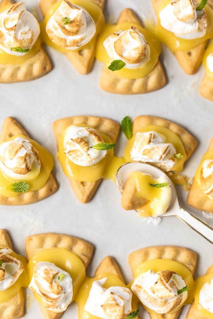 Receta de galletas de merengue de limón