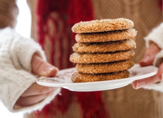 Galletas de melaza masticables a la antigua