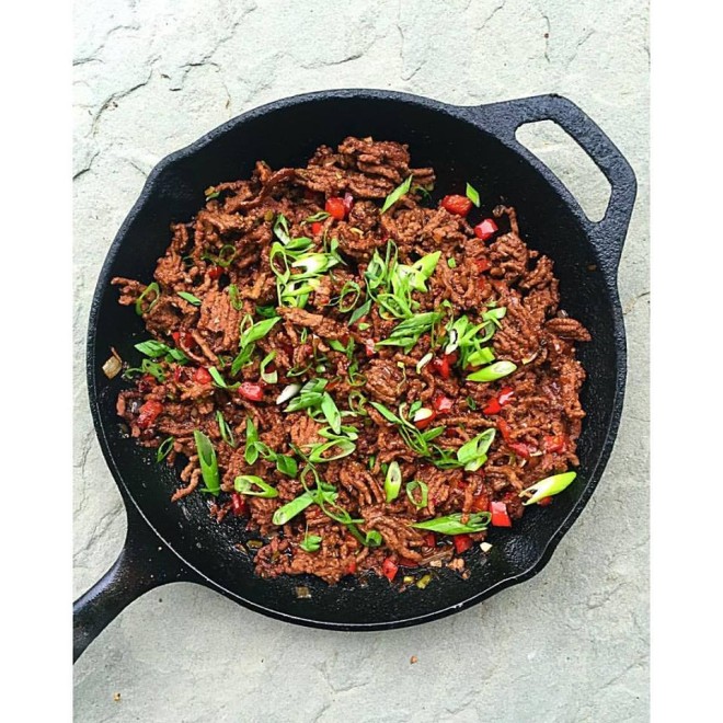 Carne molida asiática sin gluten