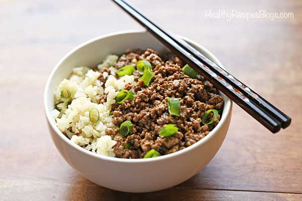 Carne molida coreana
