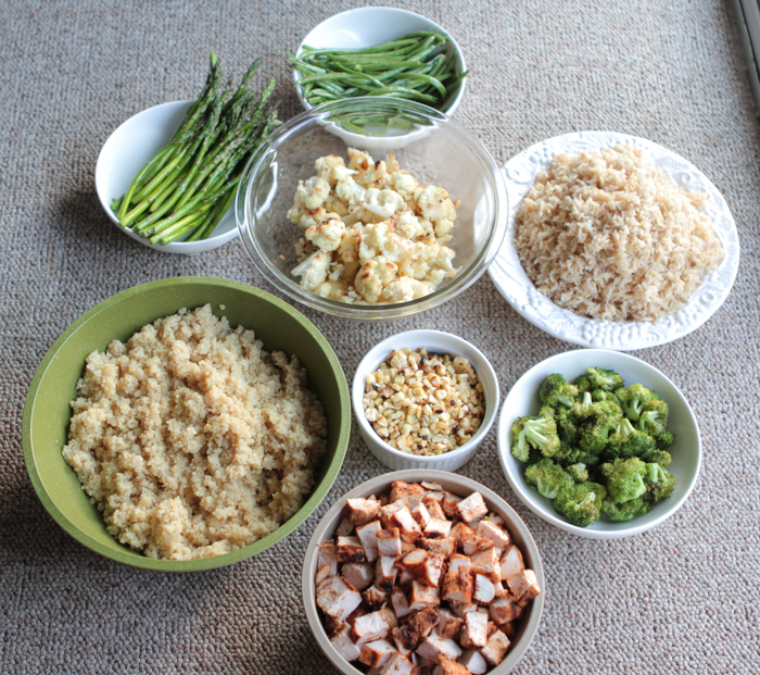 Pollo a la parrilla Veggie Bowls Meal Prep