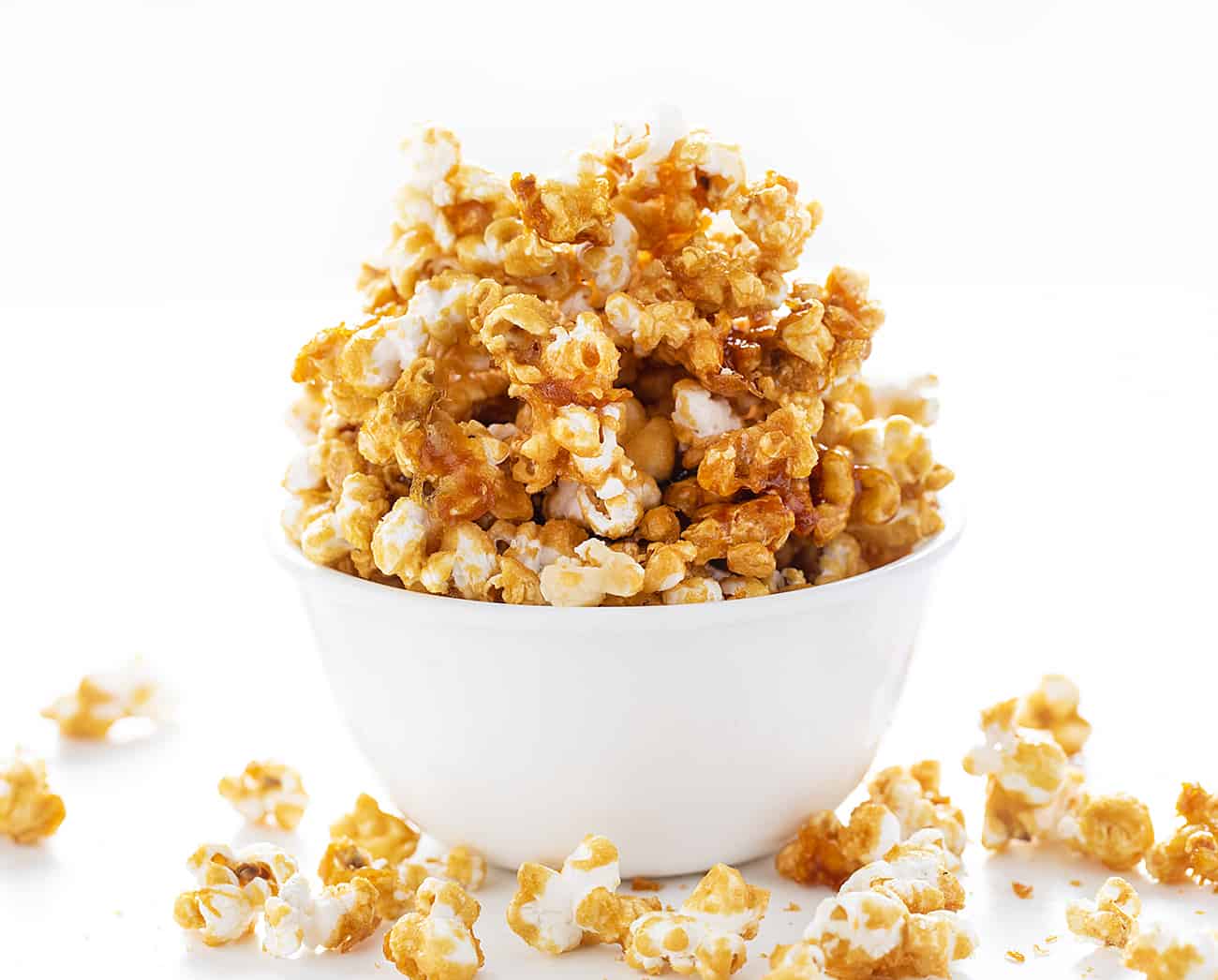 Taz&oacute;n de ma&iacute;z casero con caramelo