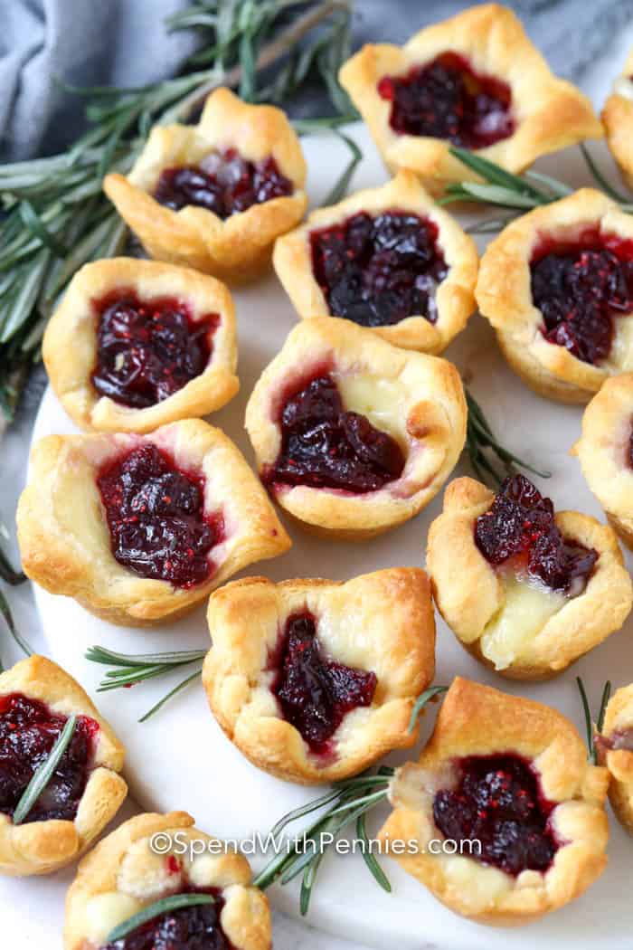 Mordeduras de arándano y brie