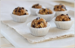 Mordeduras de masa de galleta de avena {sin gluten}