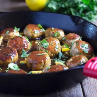 Albóndigas De Pollo Con Limón Chino