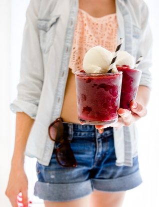 Cereza Bourbon Slush