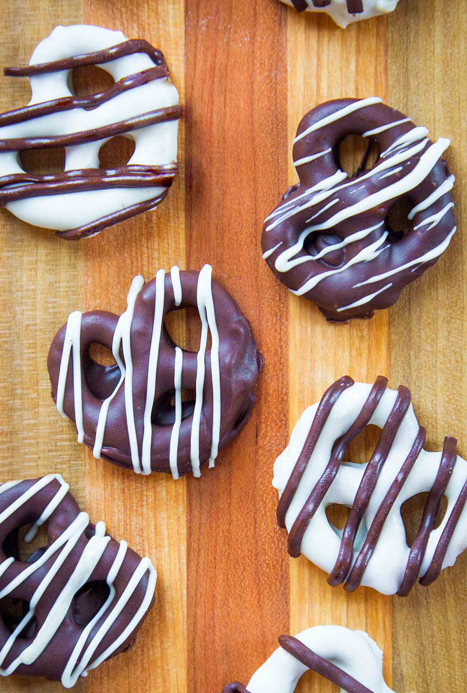 Bretzels enrobés de chocolat