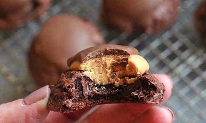 Galletas Brownie Buckeye