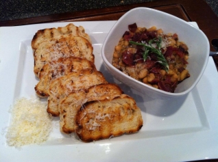 Bacon Rosemary Canelini Frijoles
