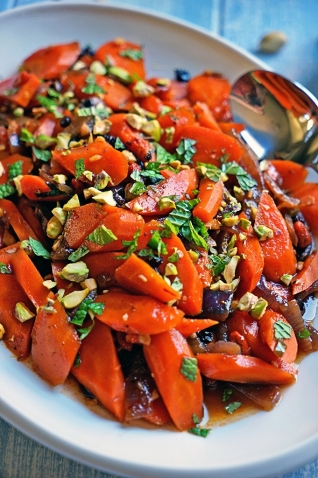 Zanahorias picantes con grosellas