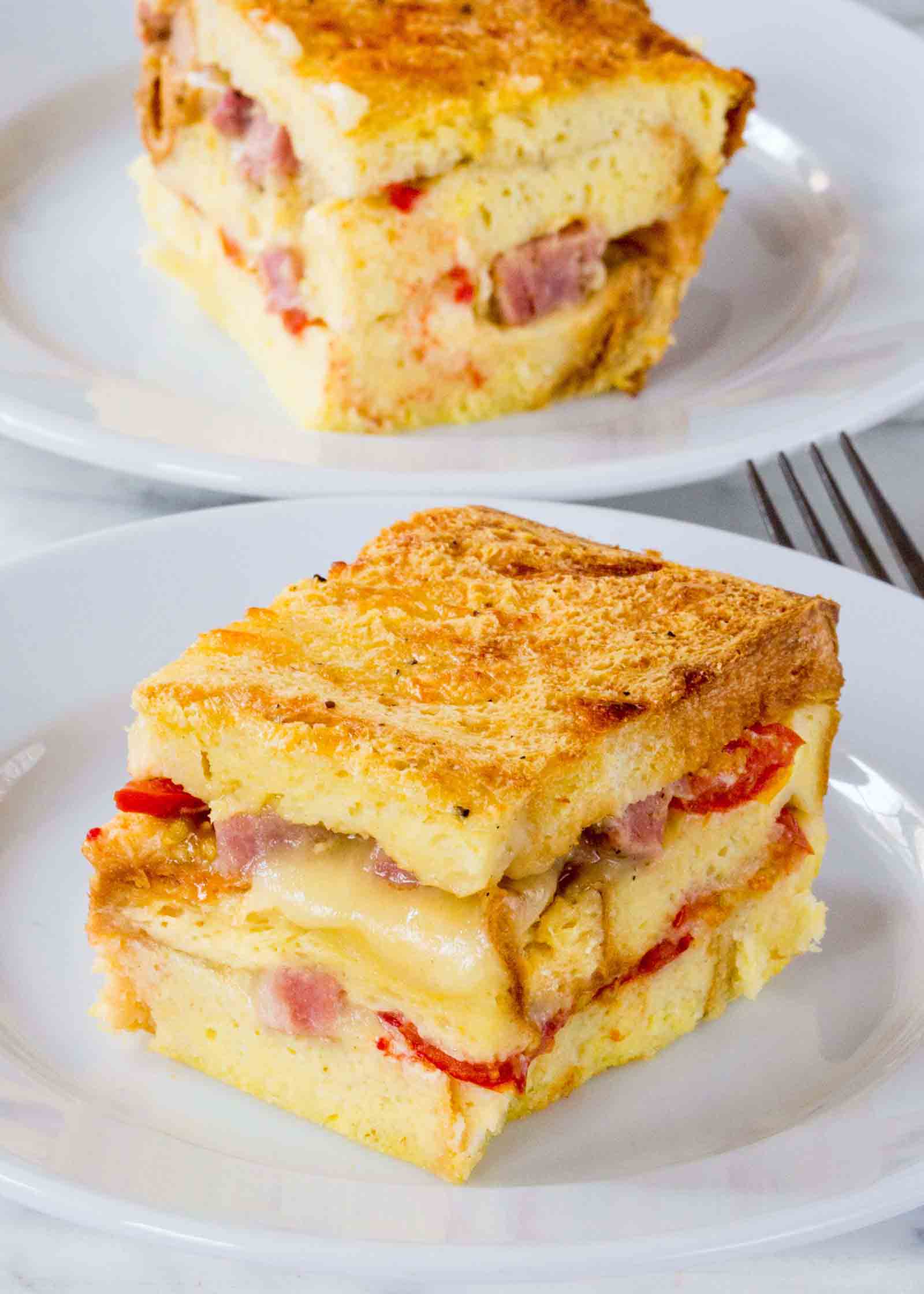 Casserole de déjeuner au jambon et au fromage