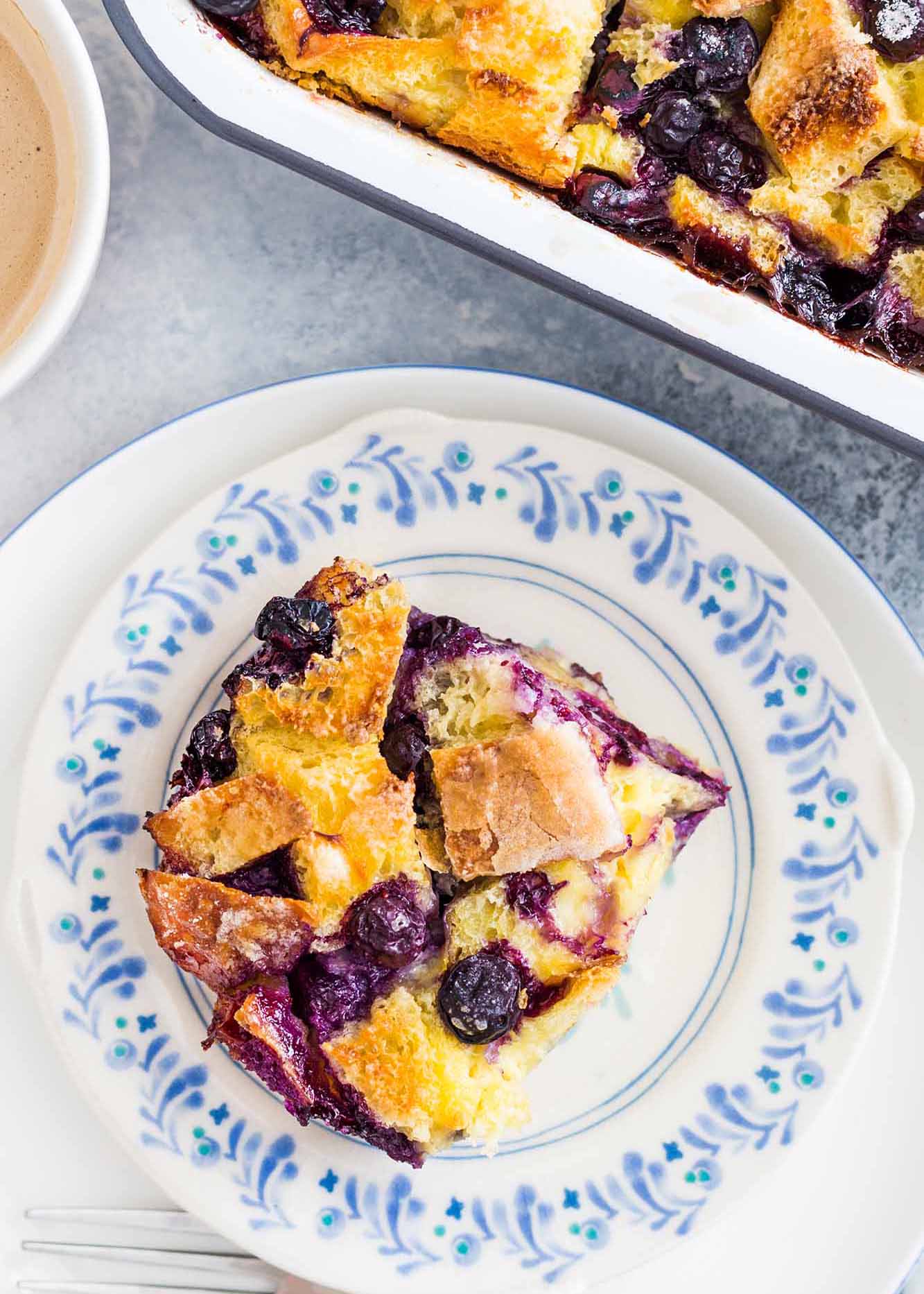 Baked French Toast with Blueberries