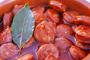 Chorizo ​​a la Sidra (Chorizo ​​Cocinado En Sidra)