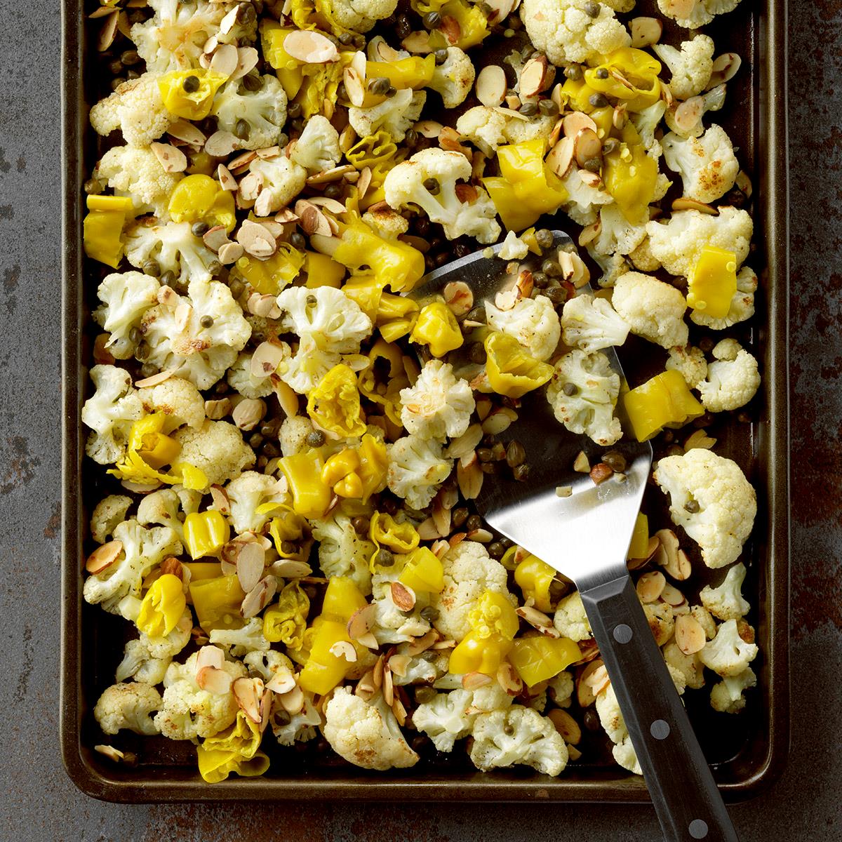 Receta de coliflor asada con pepperocini