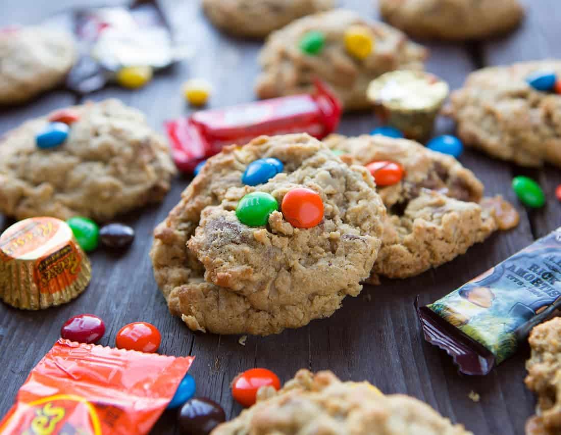 Galletas de sobrecarga de dulces de Halloween