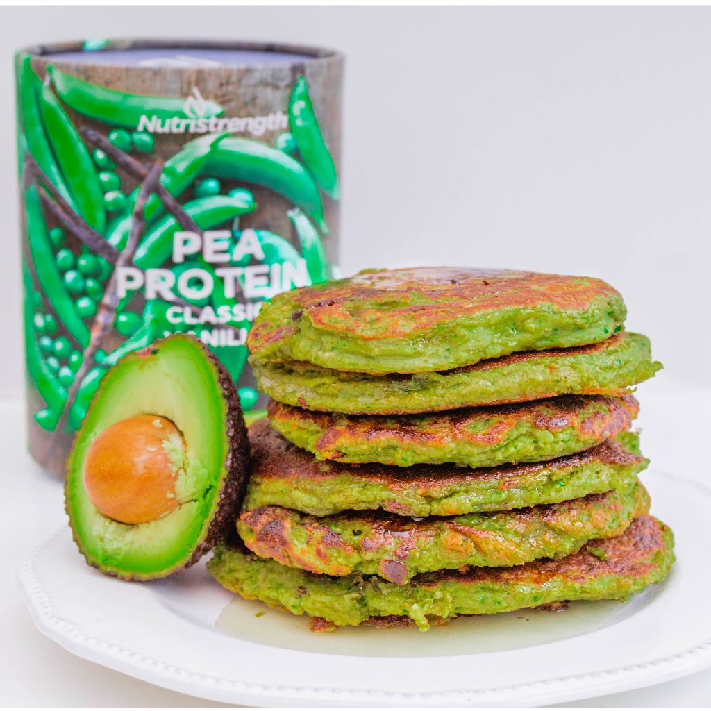 Crêpes protéinées végétaliennes Ces crêpes protéinées végétaliennes de Nutristrength sont faciles à préparer. Parfait pour un week-end facile, jetez simplement tous les ingrédients dans un mélangeur pour commencer.