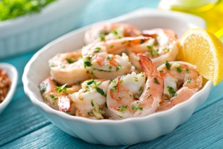Langostinos De Camarón Fácil Con Ajo Y Limón