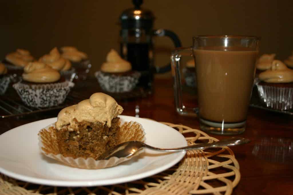 Cupcakes de caf&eacute; vietnamita