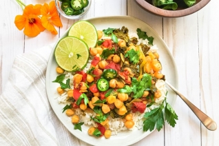 Vegetariano Instant Pot Garbanzo Curry