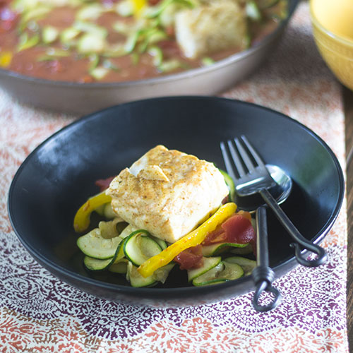 Halibut escalfado al curry rojo tailand&eacute;s #Thaifood #seafood #glutenfree