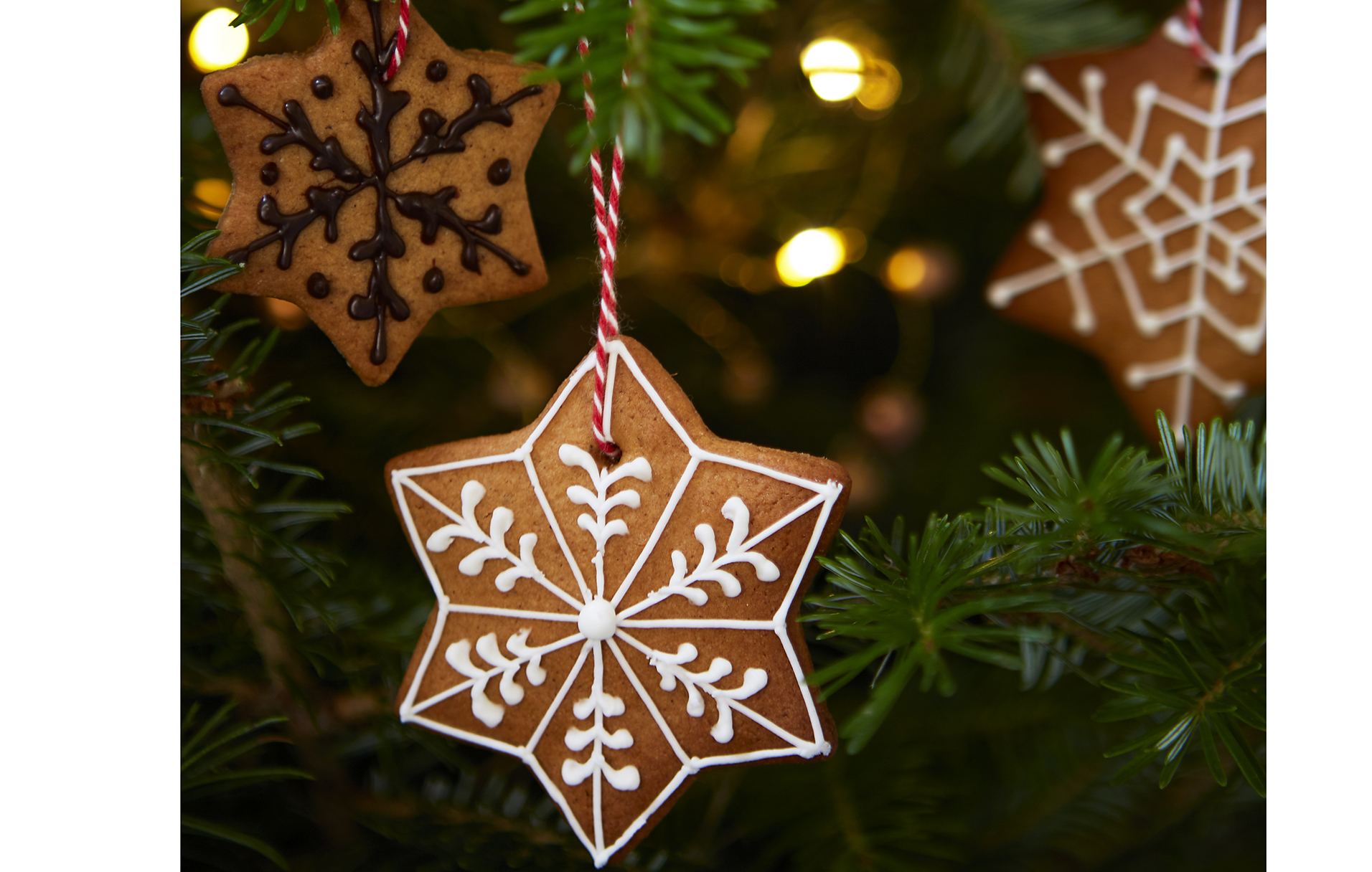 Decoraciones para árboles de Navidad de pan de jengibre
