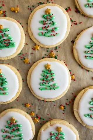 Recortes de galletas de azĂşcar de Navidad